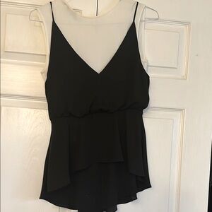 Bcbg Max Aria  Black and White Sleeveless Top